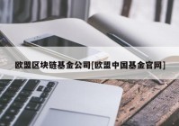 欧盟区块链基金公司[欧盟中国基金官网]