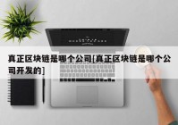 真正区块链是哪个公司[真正区块链是哪个公司开发的]